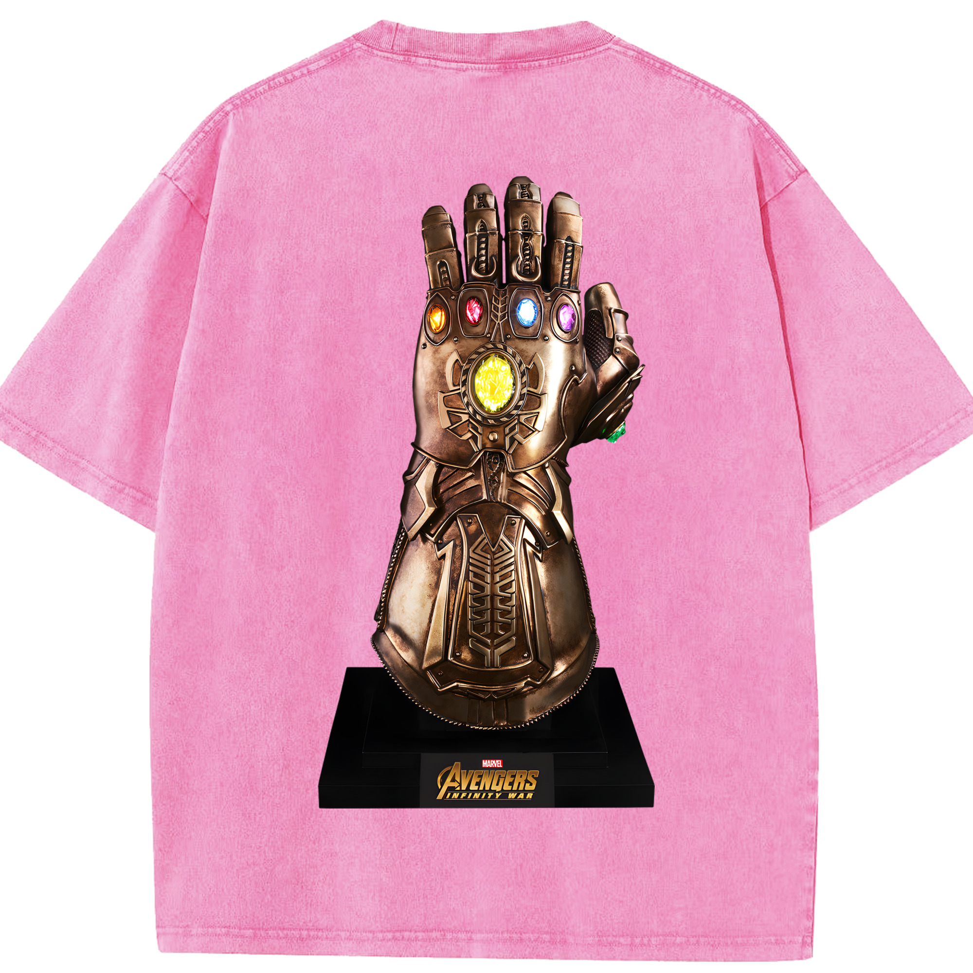 （画像用） アベンジャーズ The Avengers 綿100% ヴィンテージ風 半袖Tシャツ（背面プリント）